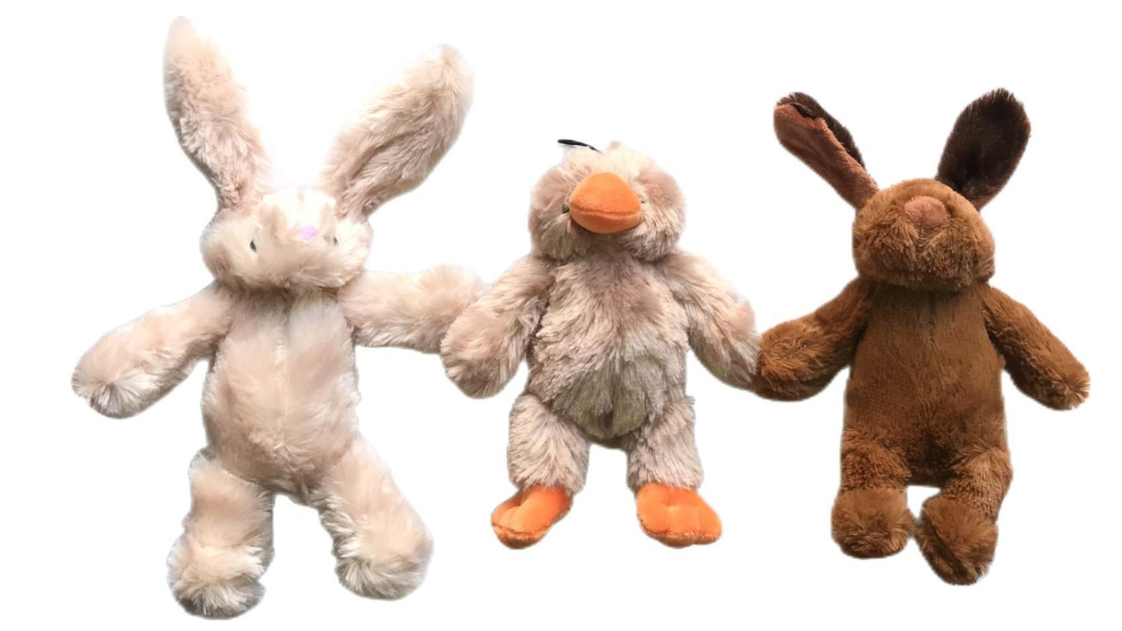 YES4PETS Puppy Dog Play Animal Toy Soft Squeaky - 3 Piece