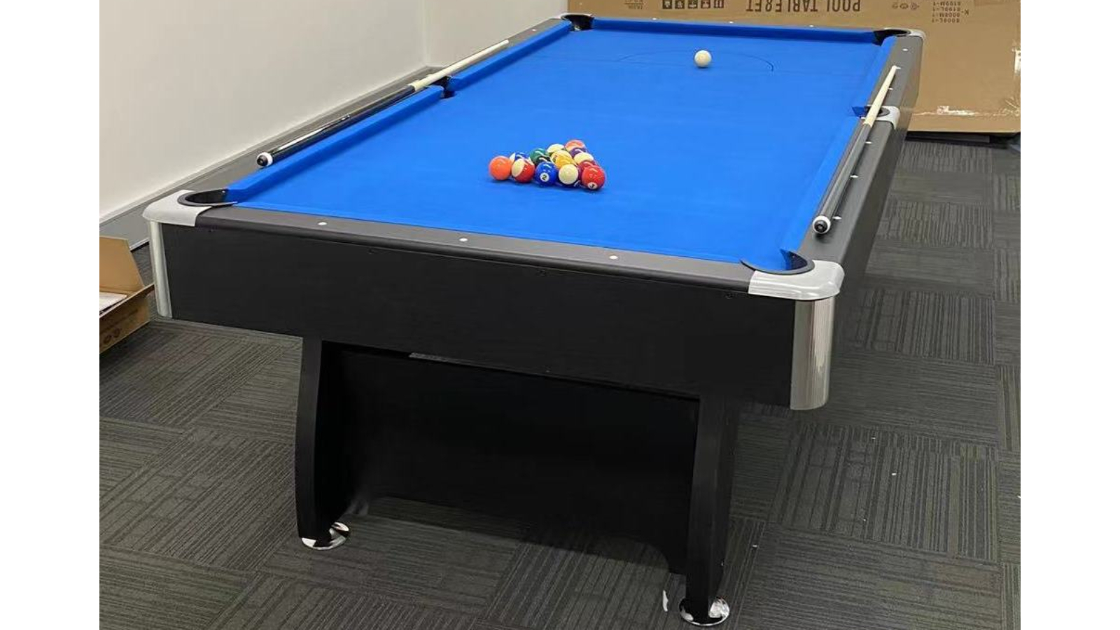 Ksports Pub Size Pool Table 8FT Ball Return Snooker Billiard Table 2 ...