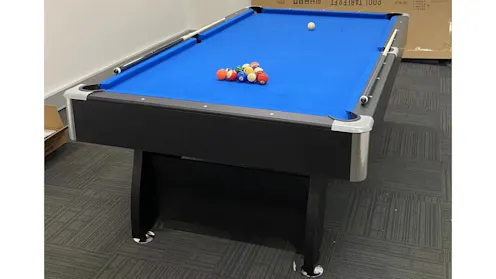 Ksports Pub Size Pool Table 8FT Ball Return Snooker Billiard Table 2 ...
