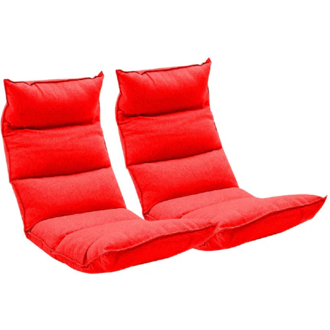 Soga 2X Floor Recliner Lazy Chair - Red