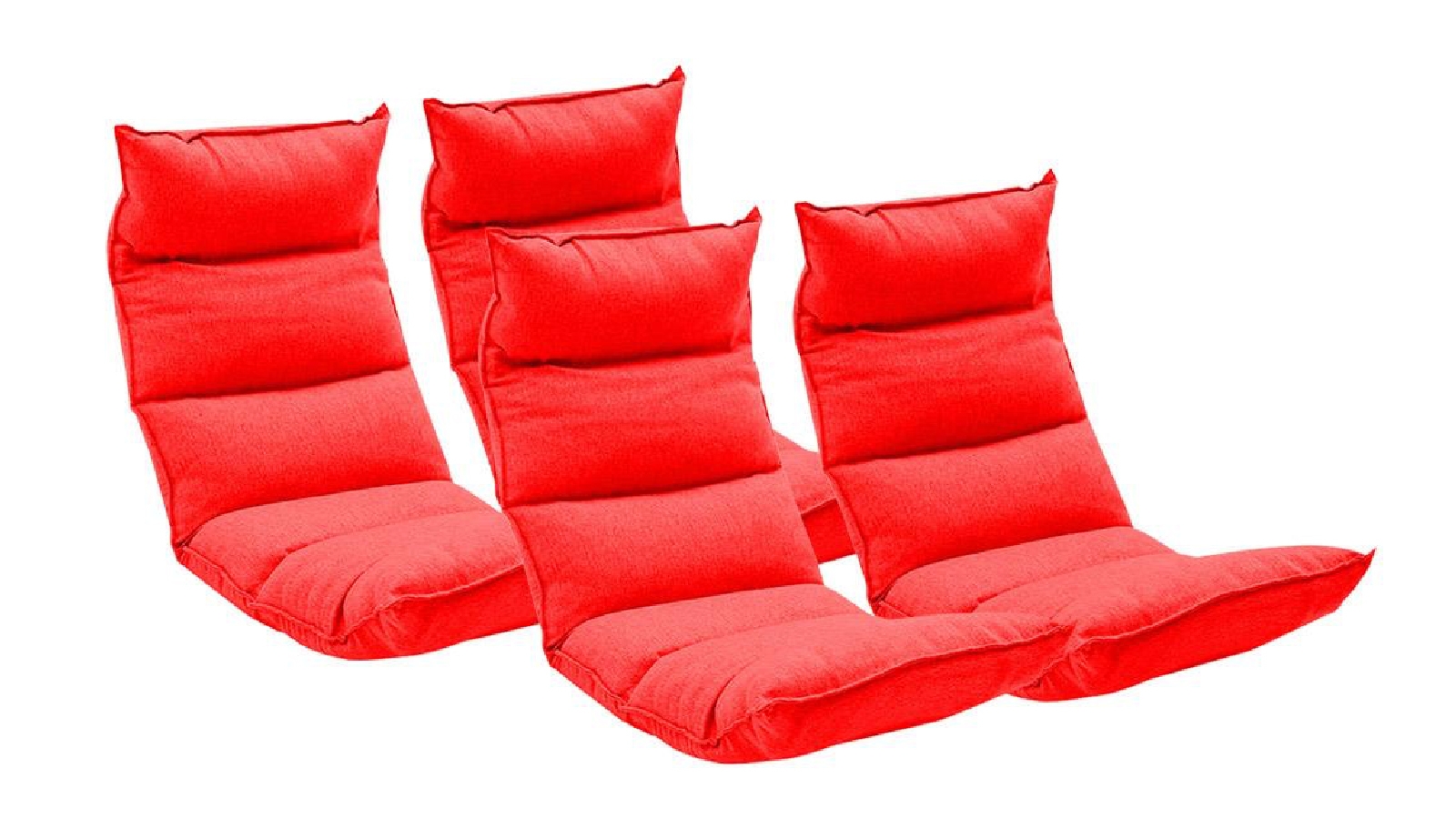 Soga 4X Floor Recliner Lazy Chair - Red
