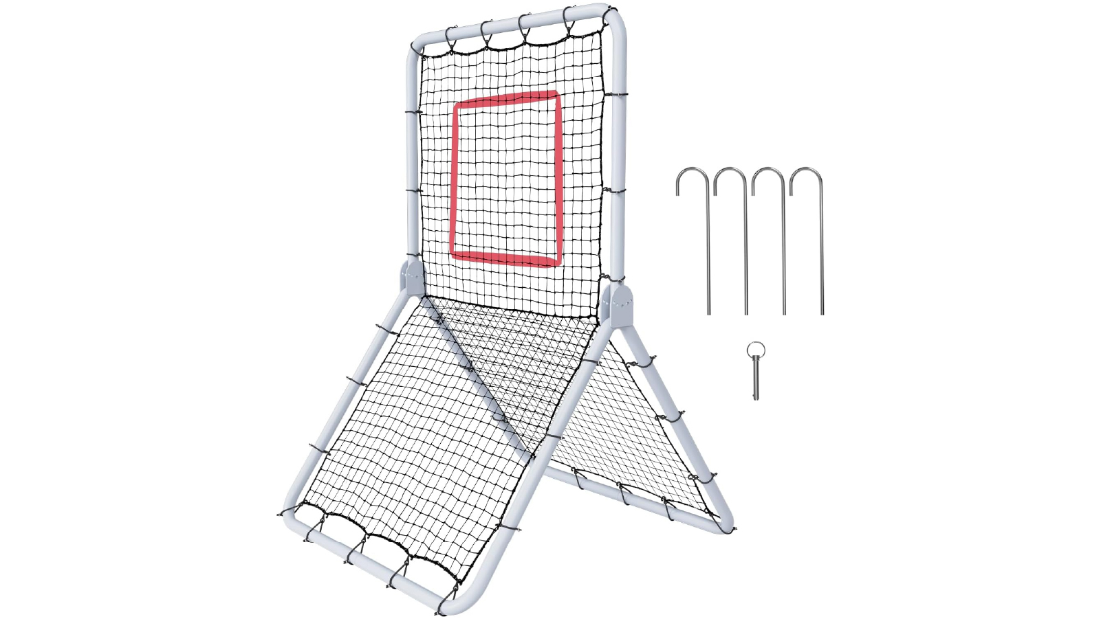 Pretty & Practical	3.5 x 6 Feet Baseball And Softball Rebounder Net with 5 Adjustable Angles