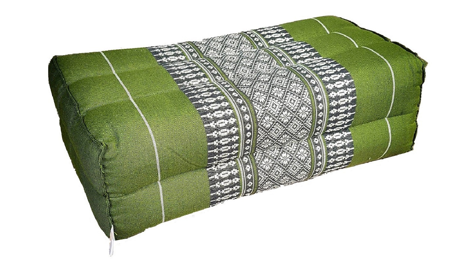 Mango Trees Handmade Yoga Block Meditation Cushion for Yoga and Posture Support - Green