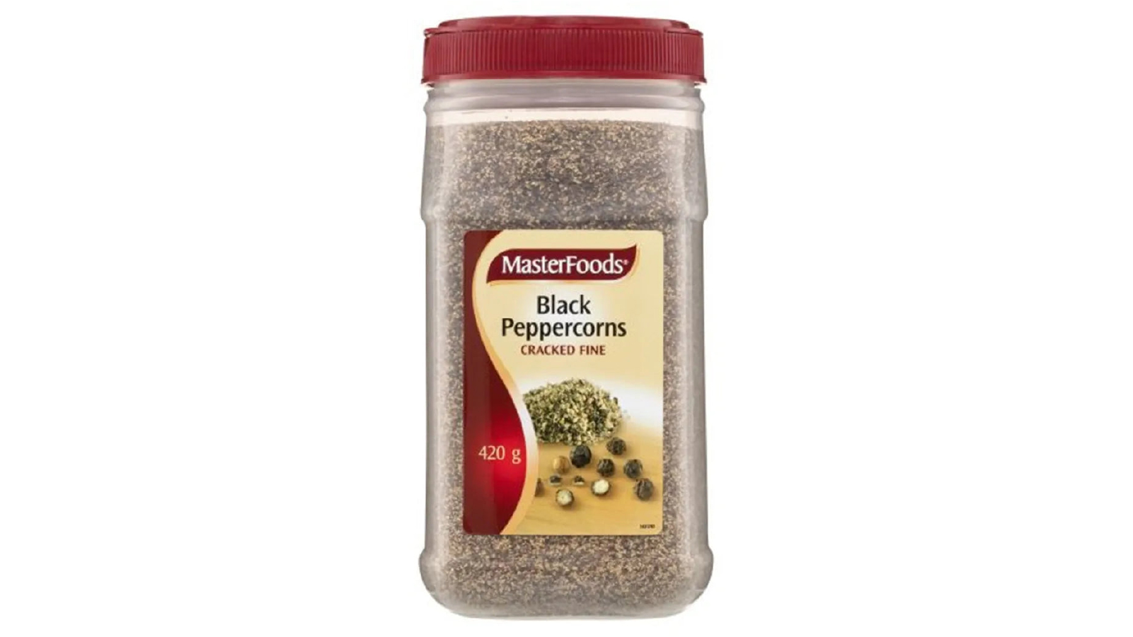 Masterfoods 420g Bottle Bulk Size Herb and Spice Black Peppercorns Cracked Fine Seasoning 