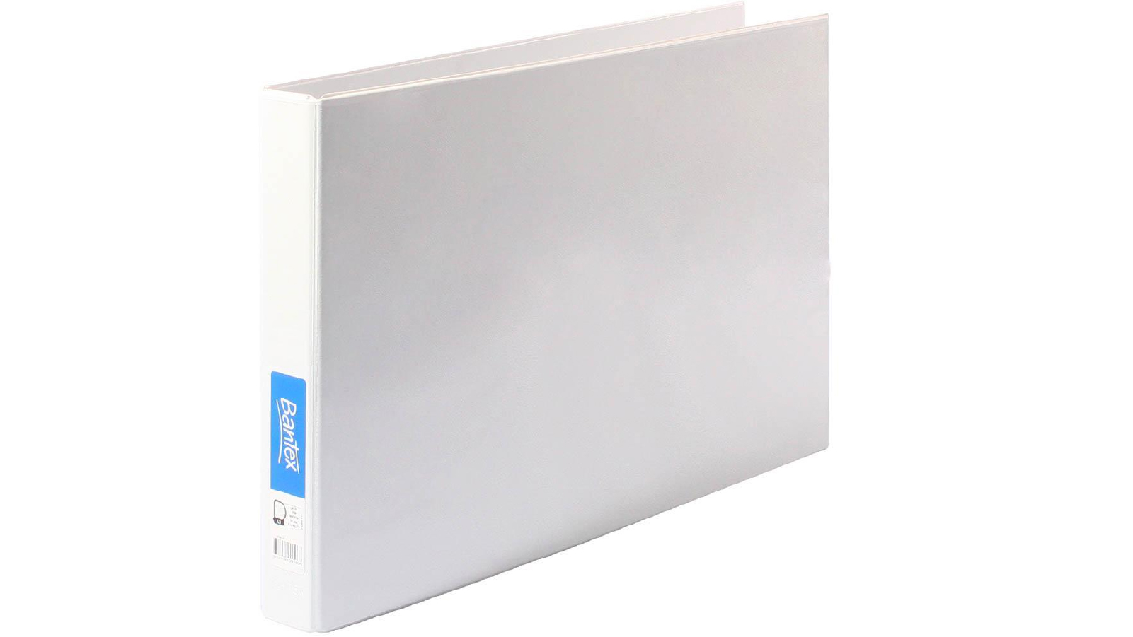 Bantex A3 25mm 4D Landscape PP Insert Ring Binder - White