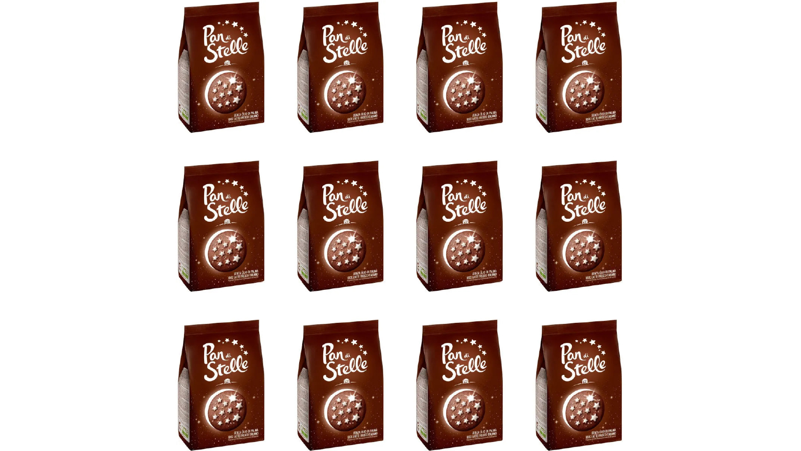 Mulino 12 Pack Bulk 350g  Bianco Pan Di Stelle Biscuits 