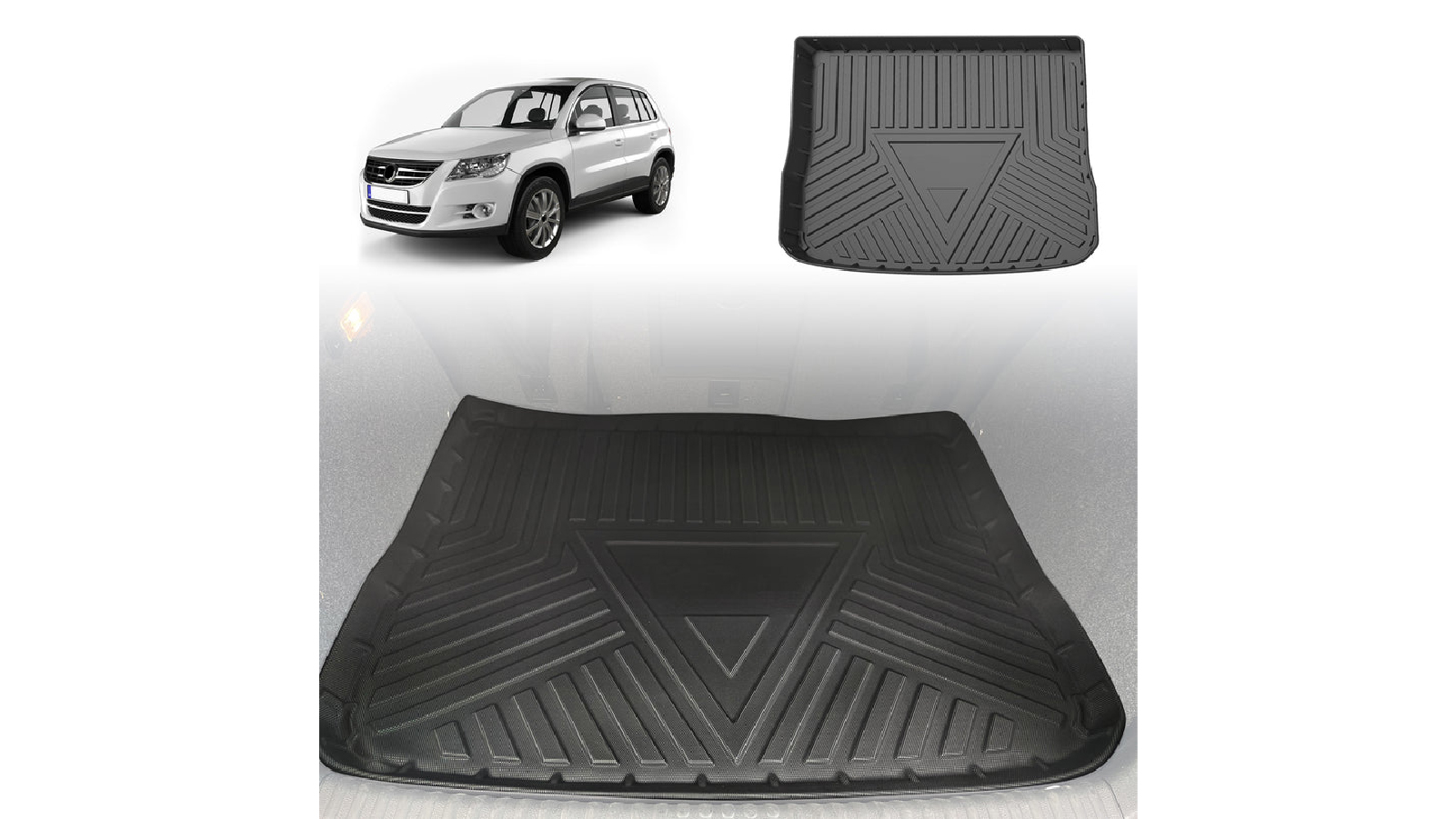 AUSGO Boot Liner Cargo Mat for Volkswagen Tiguan 2008-2016