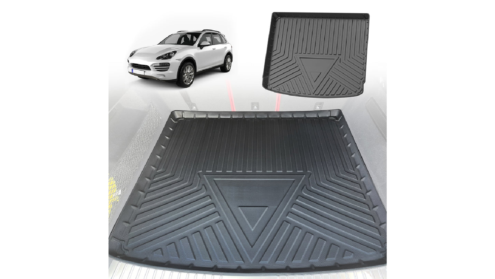 AUSGO Boot Liner Cargo Mat for Porsche Cayenne 92A Series 2010-2017