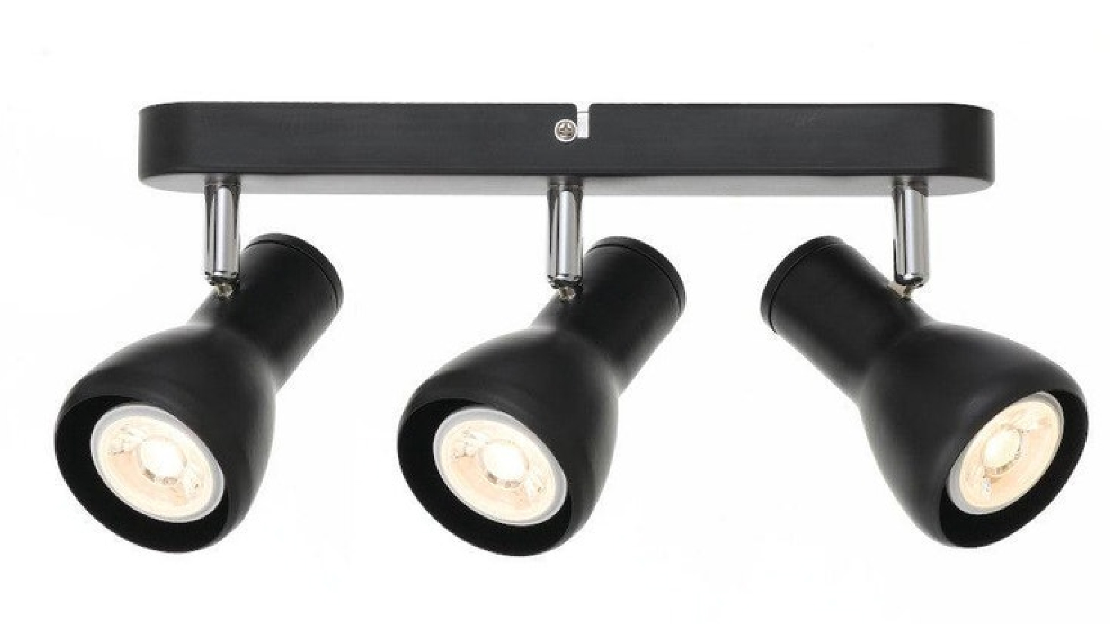 Pretty & Practical	Adjustable Three Head Fixture Belgrade LED Spot Light - Black and Chrome 
