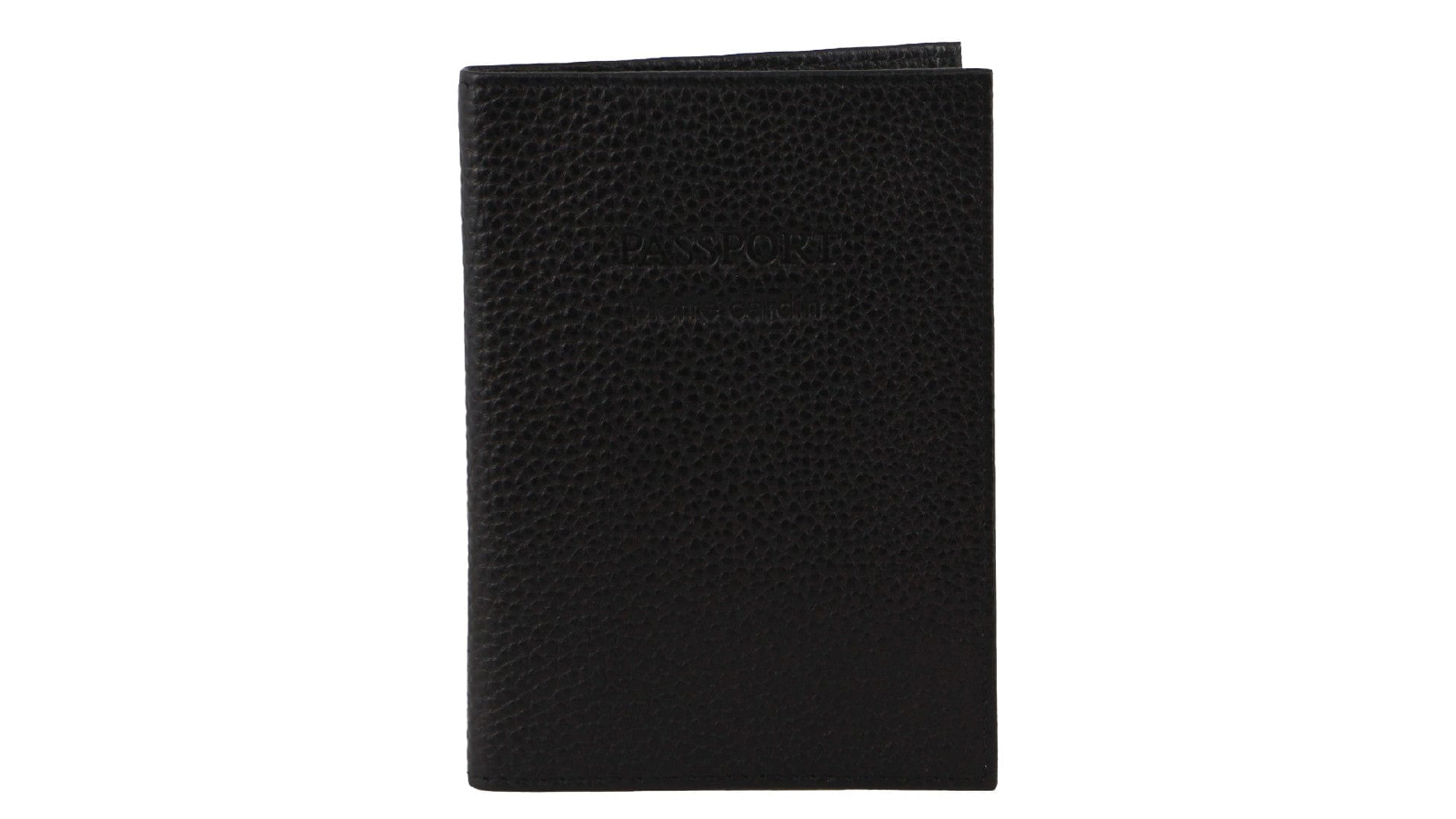 Pierre Cardin Leather Passport Wallet Cover - Black