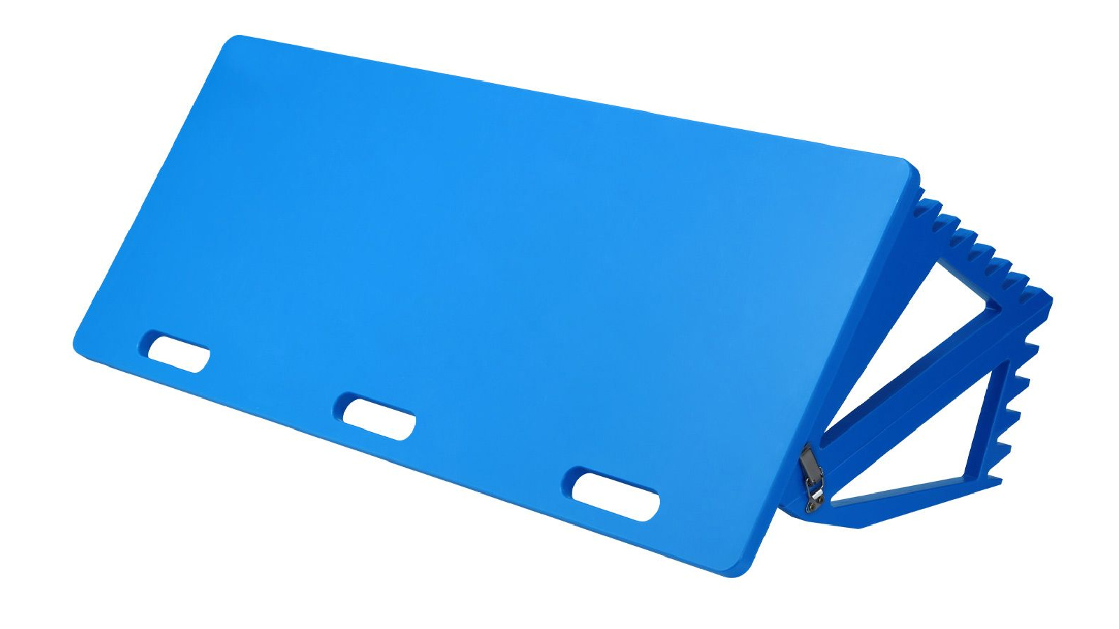 Soccer Rebounder Board Football Rebound Wall  with 3 Adjustable Angles - Blue