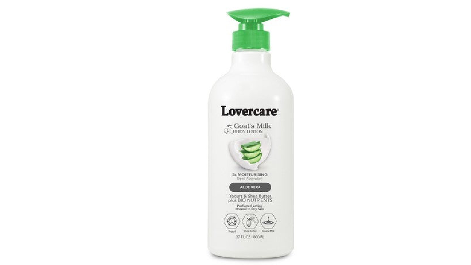 Loverscare Goats Milk Body Lotion with Aloe Vera - 800 ml