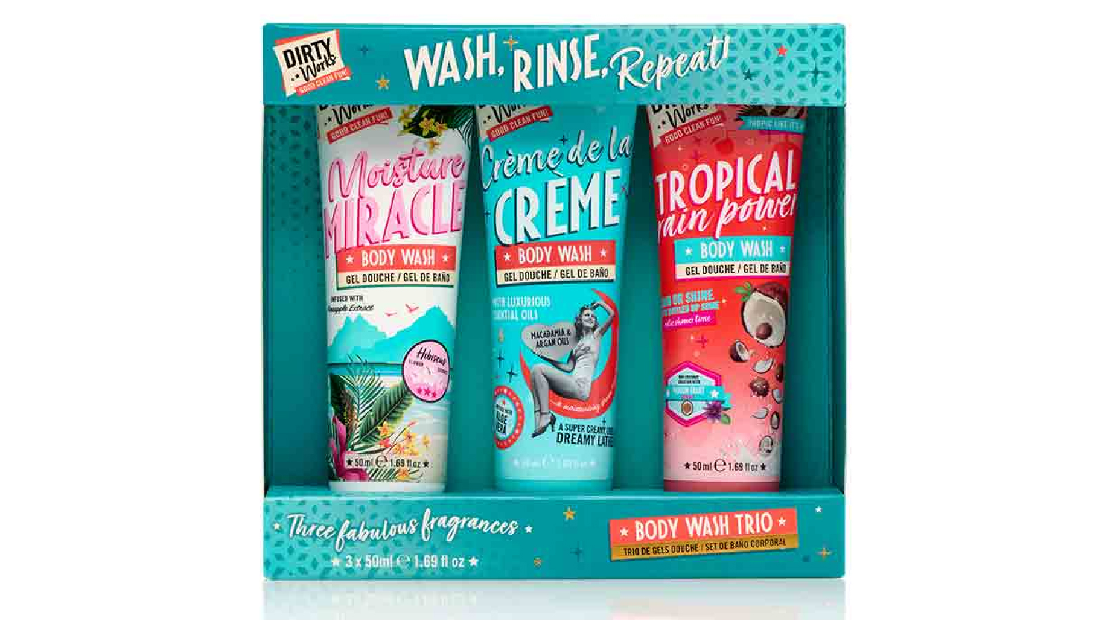 Dirty Works Trio Wash Rinse And Repeat Body Wash
