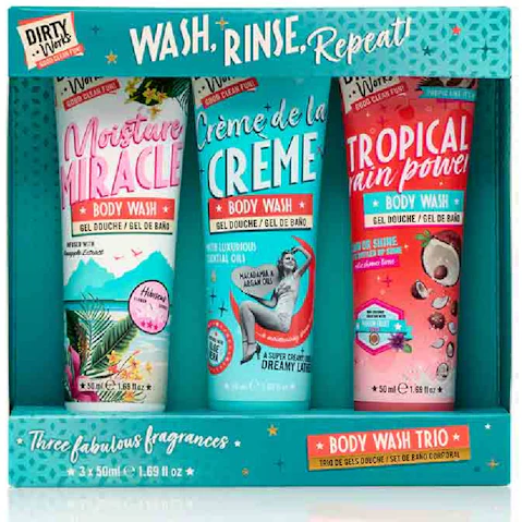 Dirty Works Trio Wash Rinse And Repeat Body Wash