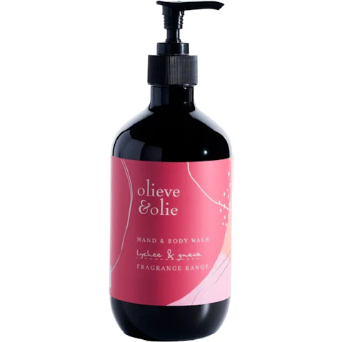 Olieve & Olie Hand and Body Wash Lychee and Guava - 500ml