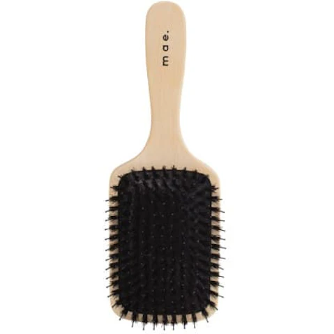Mae Hair Paddle Brush with Natural Bristle for All Hair Types