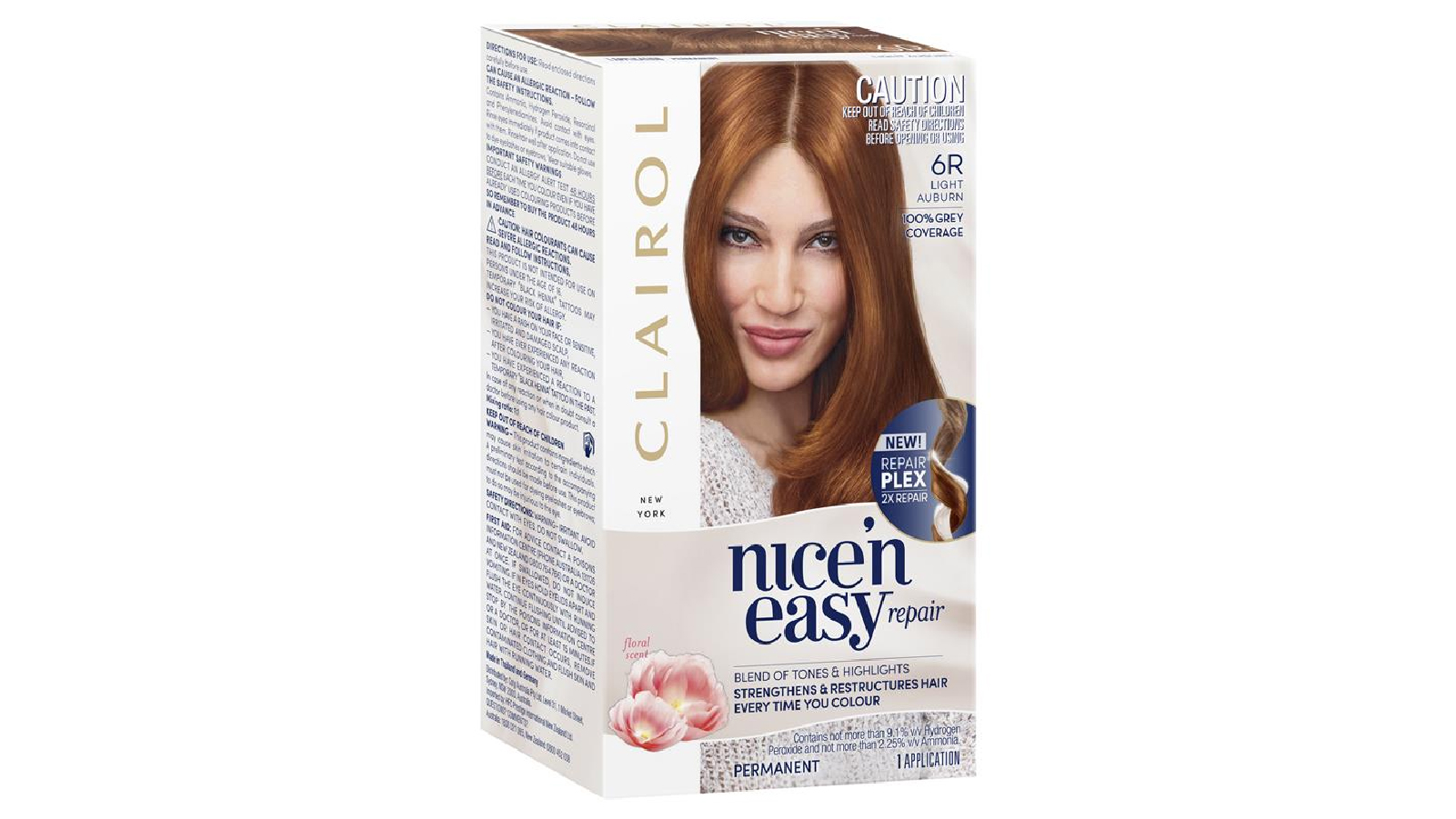 Clairol Nice N Easy Repair Permanent Hair Colour - 6R Light Auburn