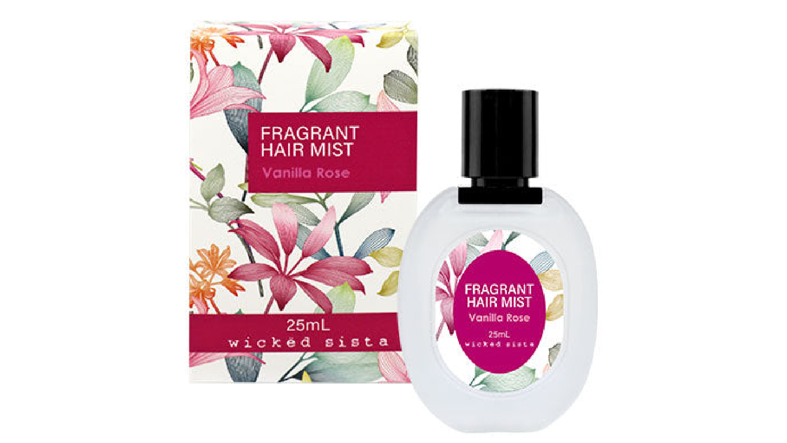 Wicked Sista Vanilla Rose Fragrant Hair Mist - 25ml