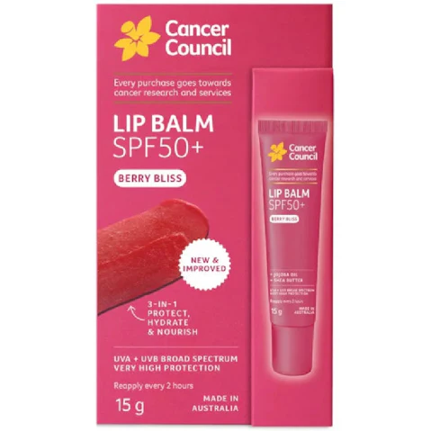Cancer Council Berry Bliss SPF 50 Lip Balm - 15g
