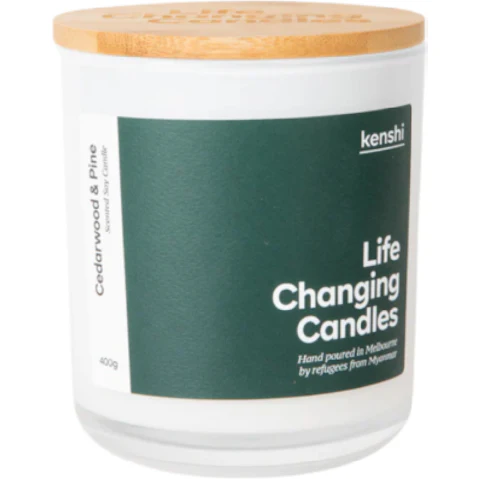 Kenshi Mid Size Scented Candle Cedarwood and Pine - 220g