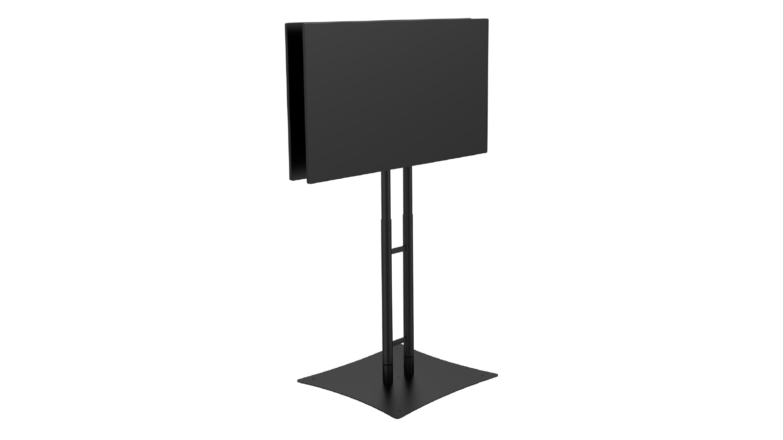 Mountech FS400D Vertical Back to Back Dual TV Display Plasma Floor Stand Sturdy Metal Base 