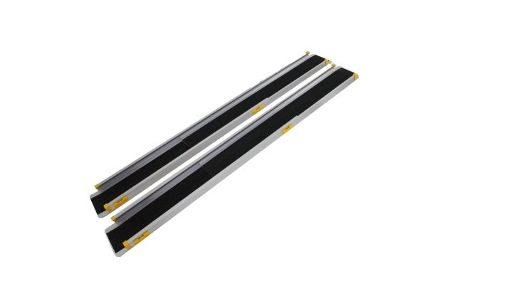 Gilani Engineering Telescopic Wheelchair Ramp Portable Aluminium Lightweight for Steps - 150cm