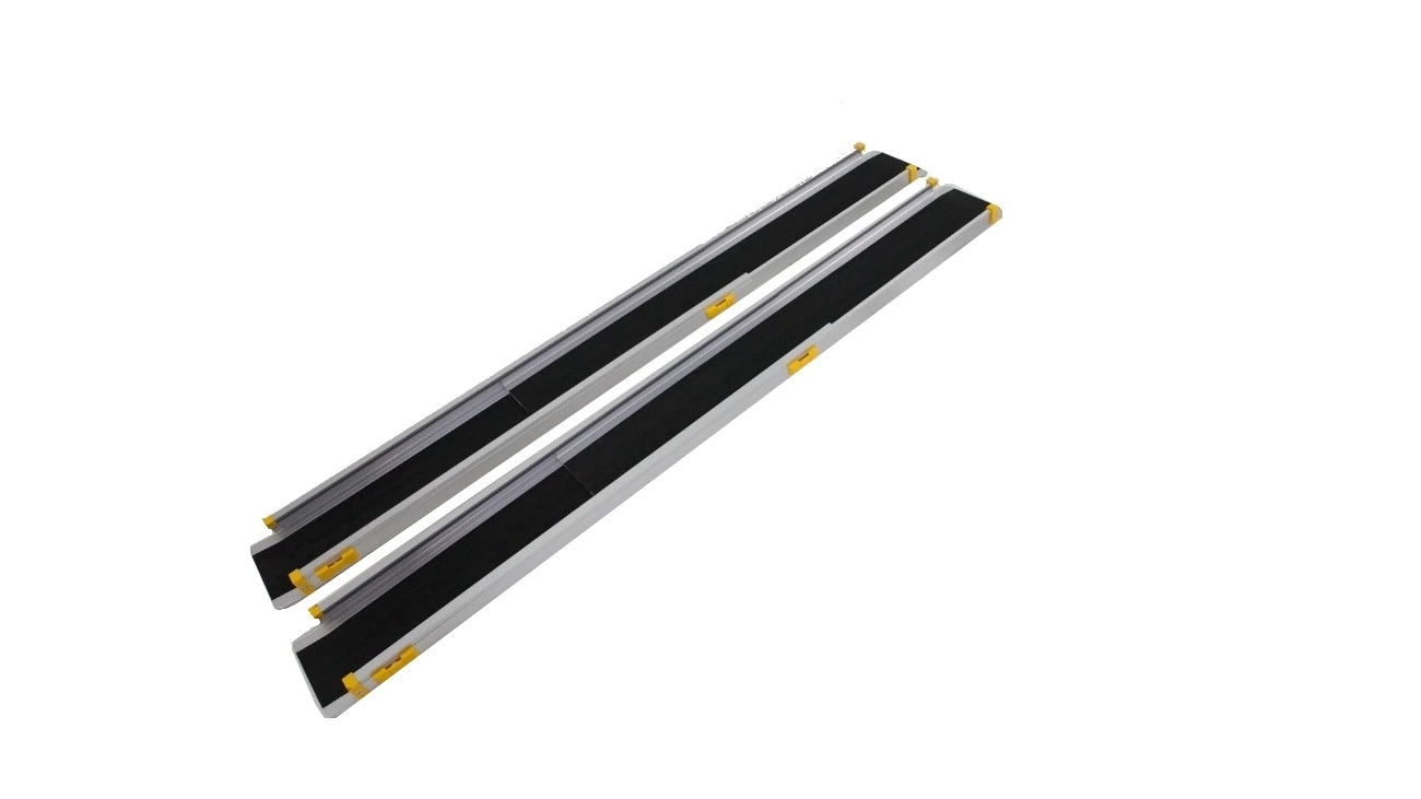 Gilani Engineering Anti-slip Telescopic Wheelchair Portable Ramp - 210cm