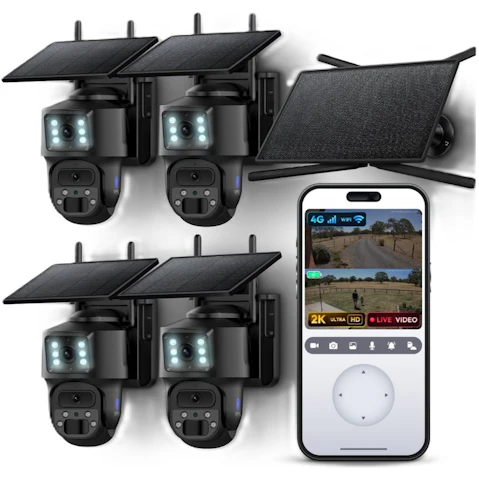 Vimel 2K 4G Solar Wireless NVR Security Camera System