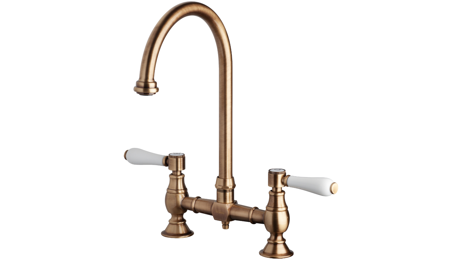 Abey Armando Vicario Provincial Lead-Free Exposed Breech Kitchen Mixer - Bronze