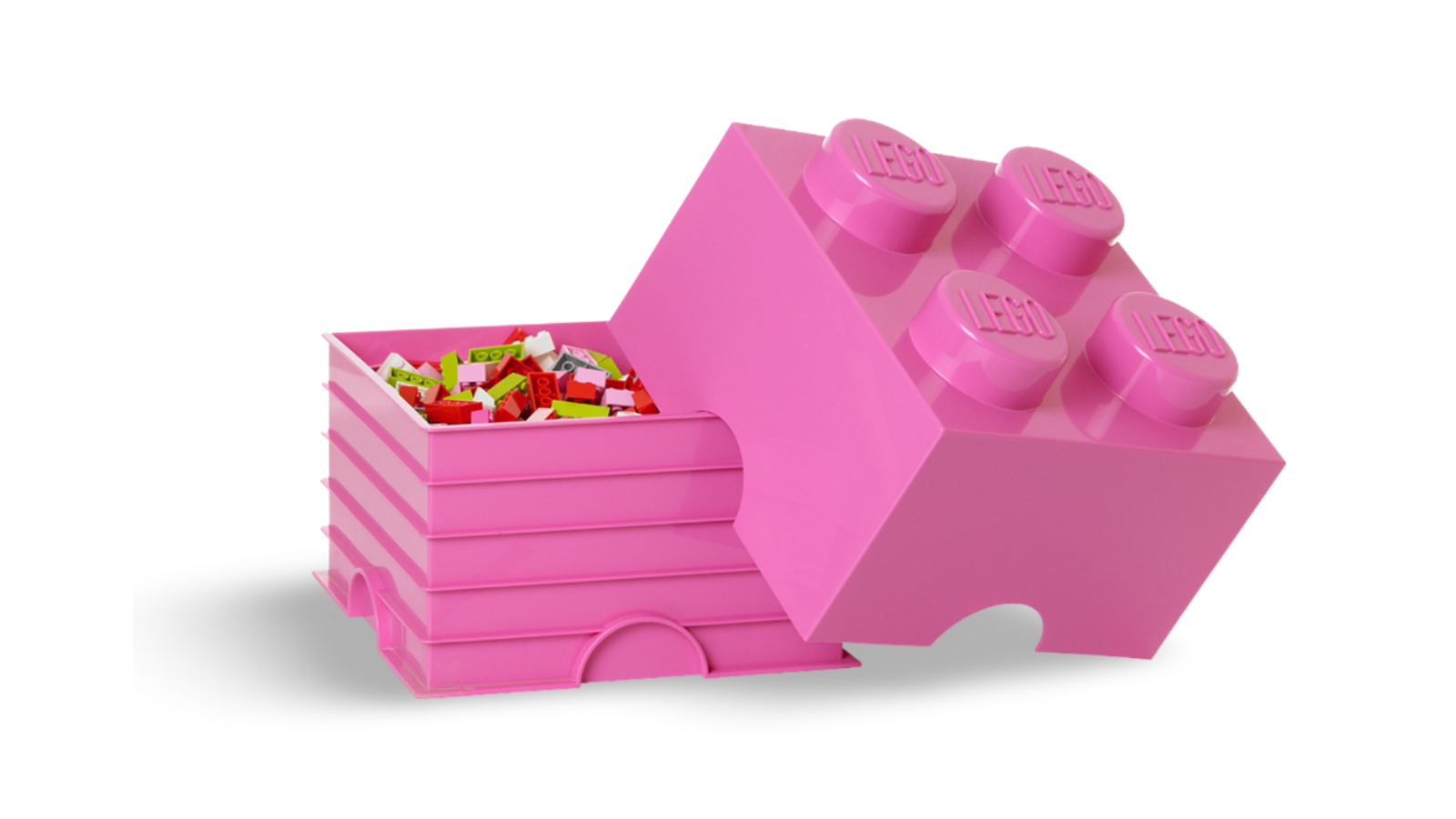 Lego Brick 4 Room Copenhagen Storage - Bright Pink