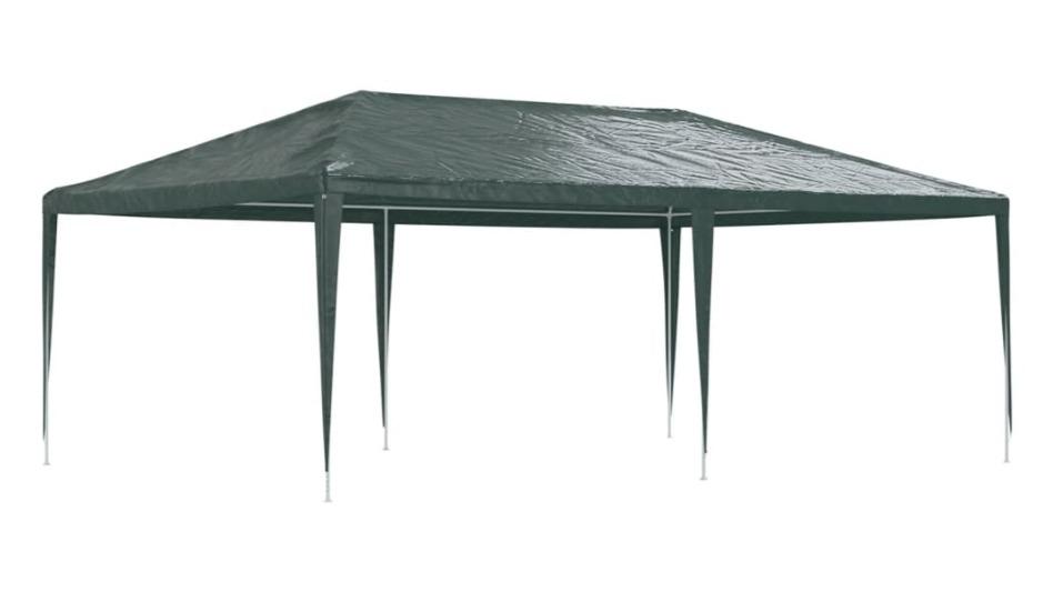 vidaXL Anthracite Steel Garden Gazebo with Retractable Roof - 3 x 3metre