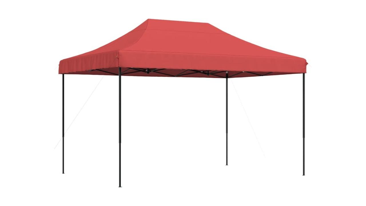 vidaXL 410 x 279 x 315cm Pop-Up Foldable Party Tent - Burgundy