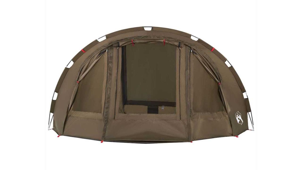 vidaXL 4-Person Waterproof Fishing Tent - Olive Green