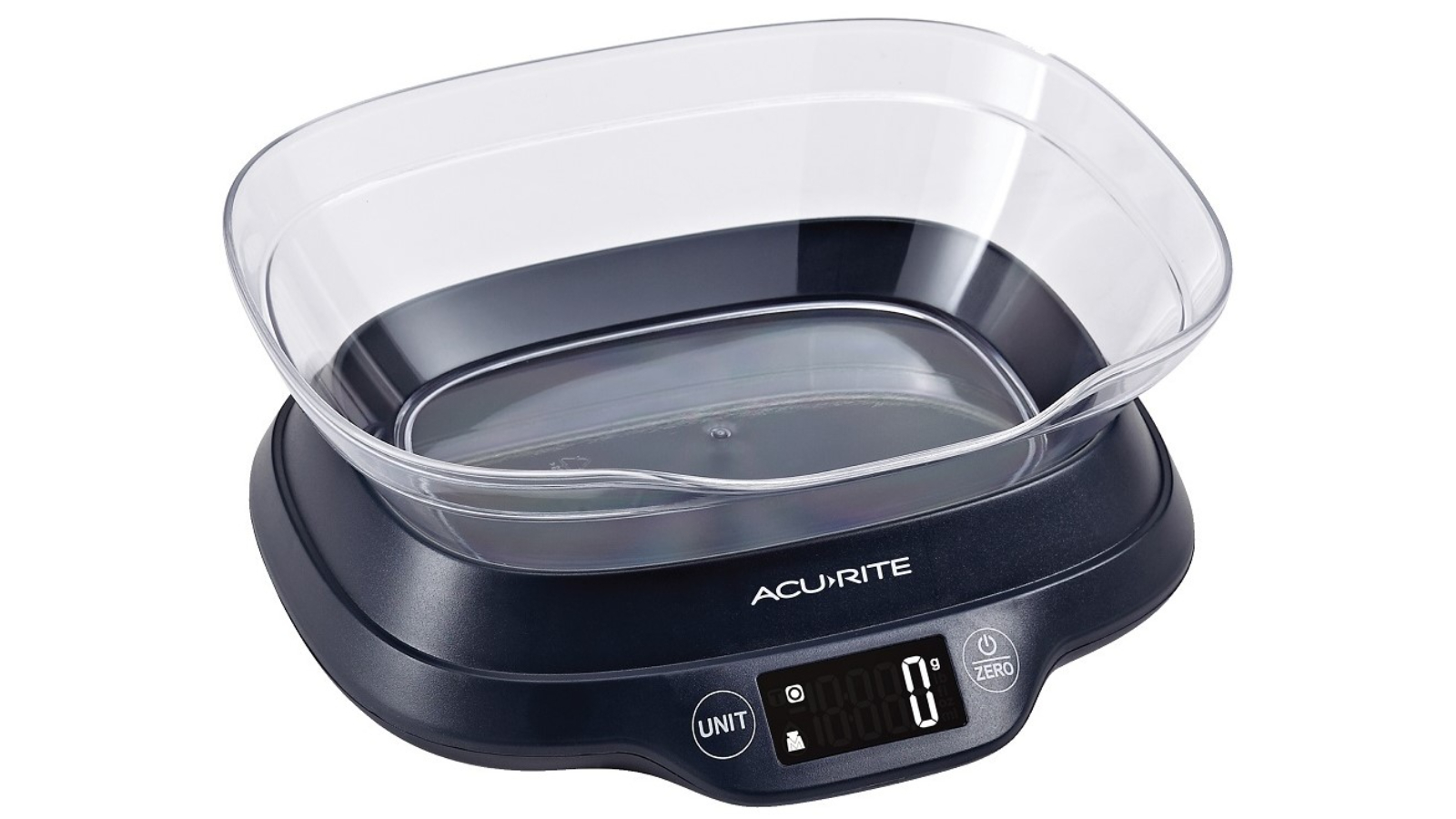 Acurite Black Digital Scale with Bowl and Backlight - 5kg