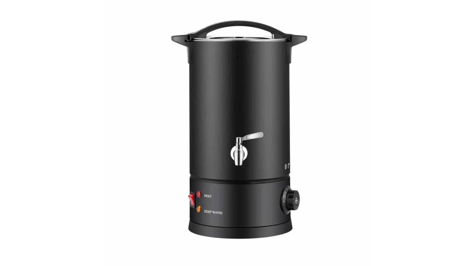 Orku Black Candle Wax Heater with Tap - 10L