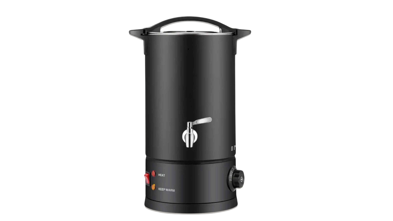 Orku 8L Electric Candle Wax Heater with Tap - Black