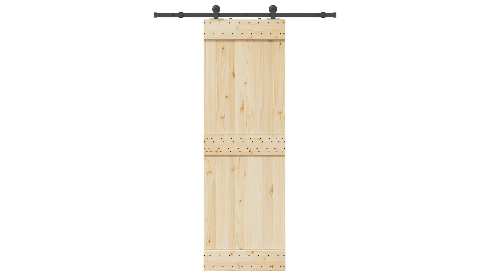 vidaXL 152.5cm Heavy-Duty Sliding Door Hardware Kit