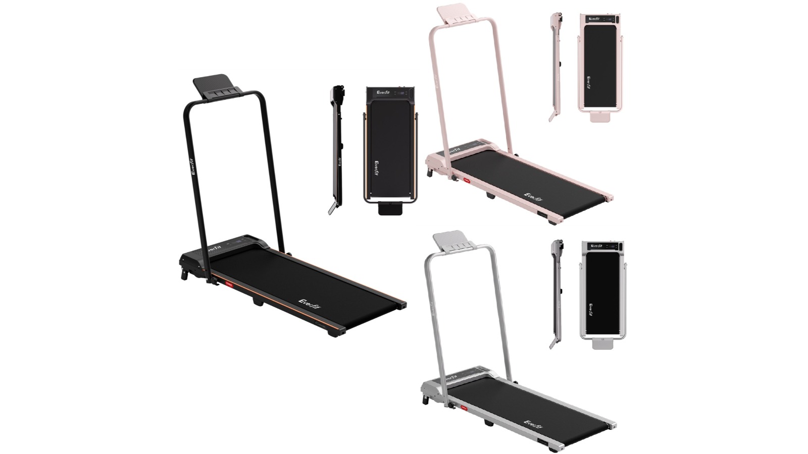 Everfit 3-in-1 Foldable Walking Pad Treadmill with 12 Percent Incline