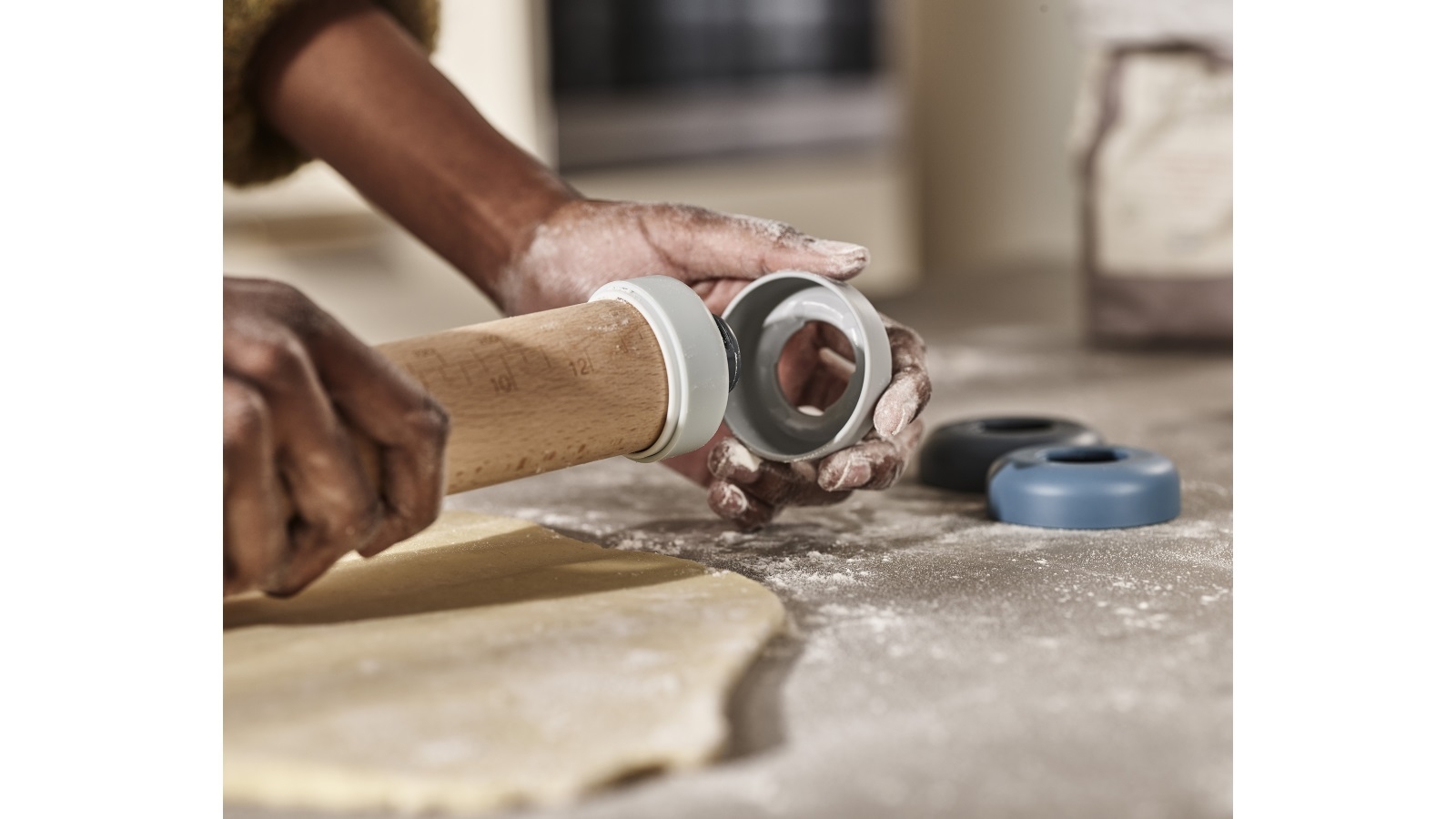 Joseph Joseph Precision Adjustable Rolling Pin Sky Harvey Norman