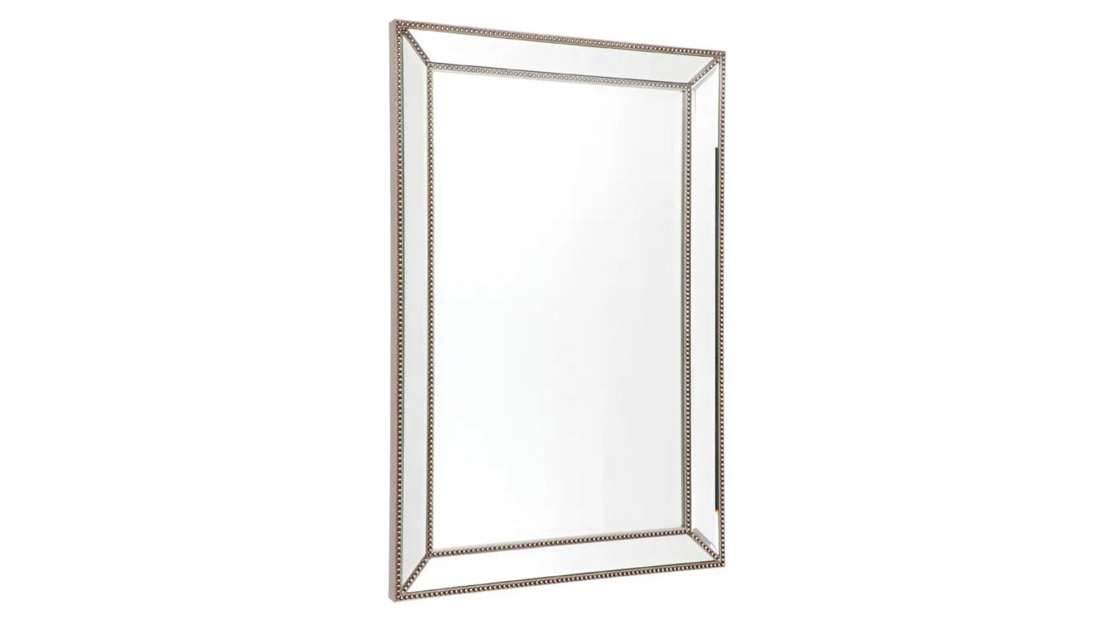 Cafe Lighting & Living Antique Silver Zeta Wall Mirror - Medium