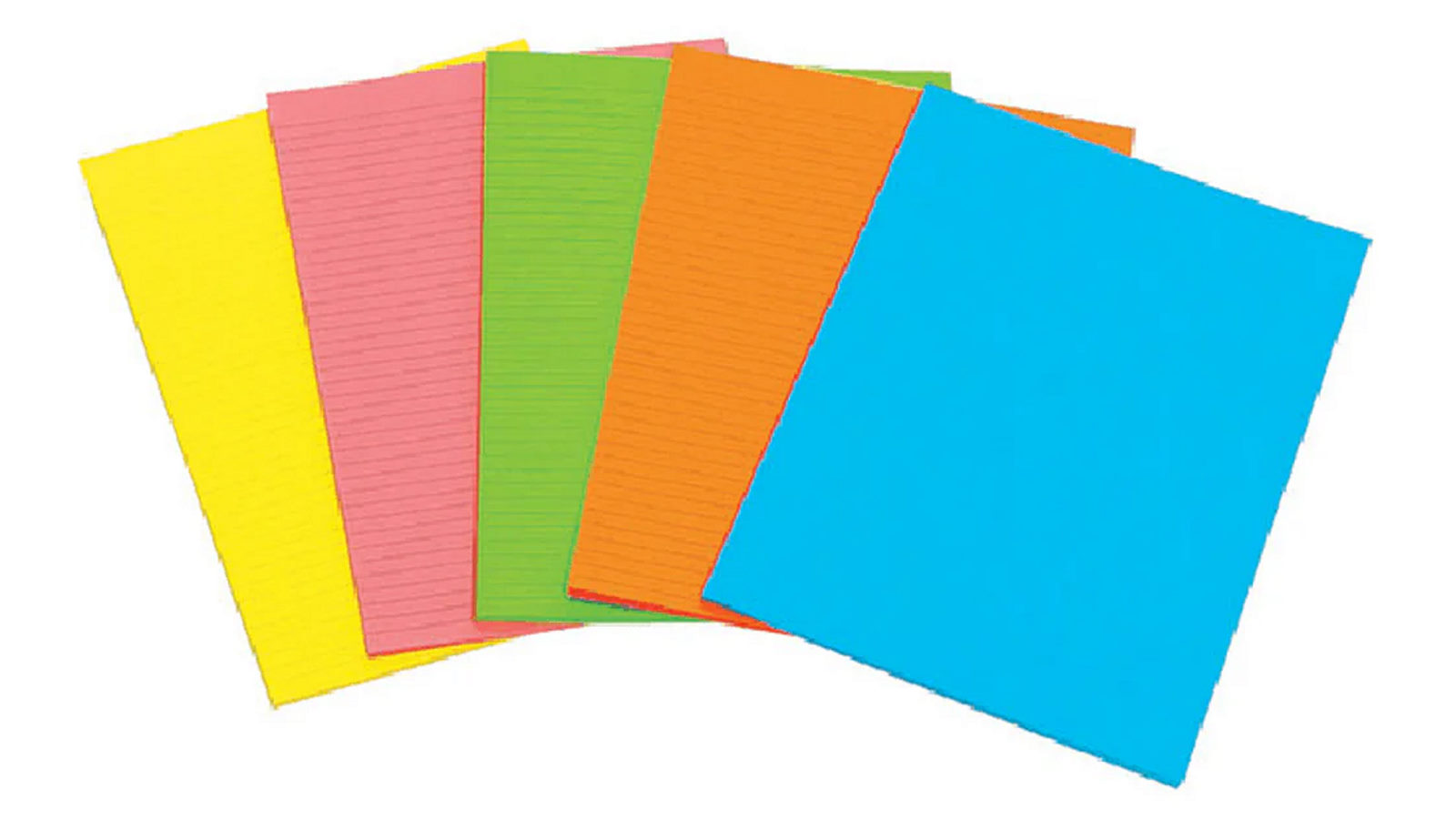 Marbig Pack of 10 40 Leaf A6 Fluoro Writing Pad