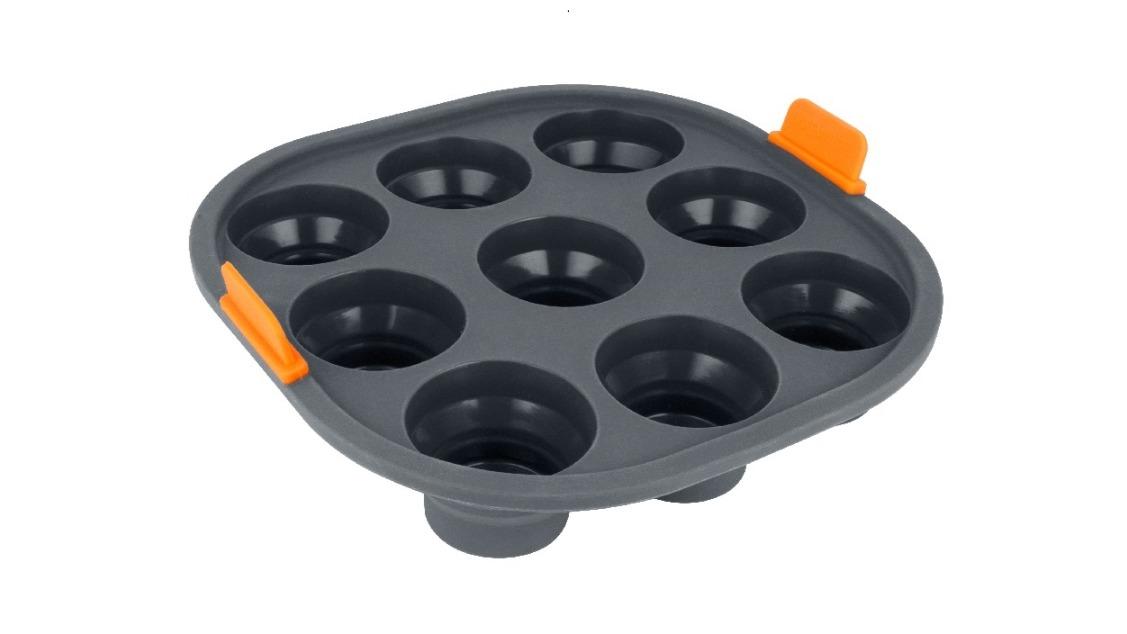 Purple Spoilz Bakemaster Mini Muffin Collapsible Silicone Air Fryer Insert - 9 Cup
