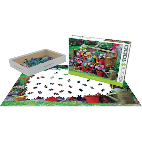 Eurographics 1000 Piece Garden Bench Jigsaw Puzzle