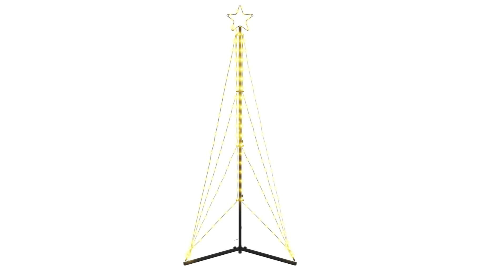 vidaXL LED Christmas Tree 363 LEDs Warm White - 182cm