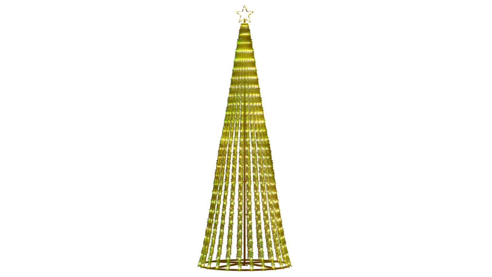 vidaXL LED Christmas Tree 475 LEDs Warm White - 250cm