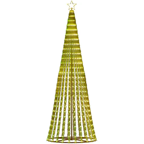 vidaXL LED Christmas Tree 475 LEDs Warm White - 250cm