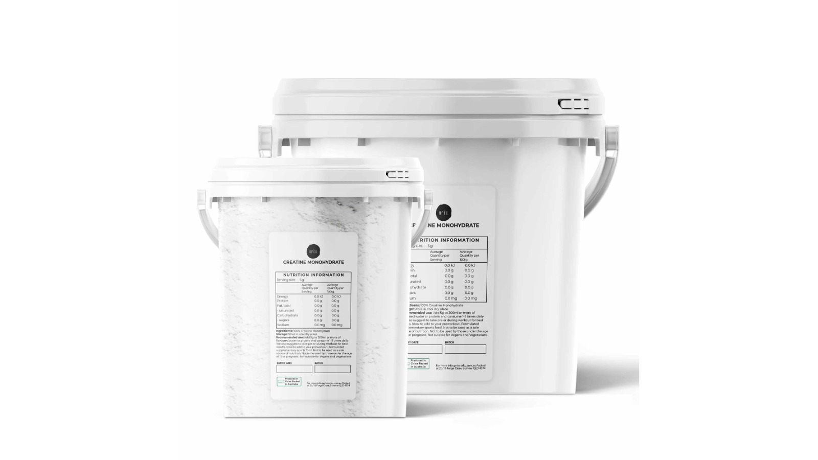 Orku Creatine Monohydrate Powder Bucket