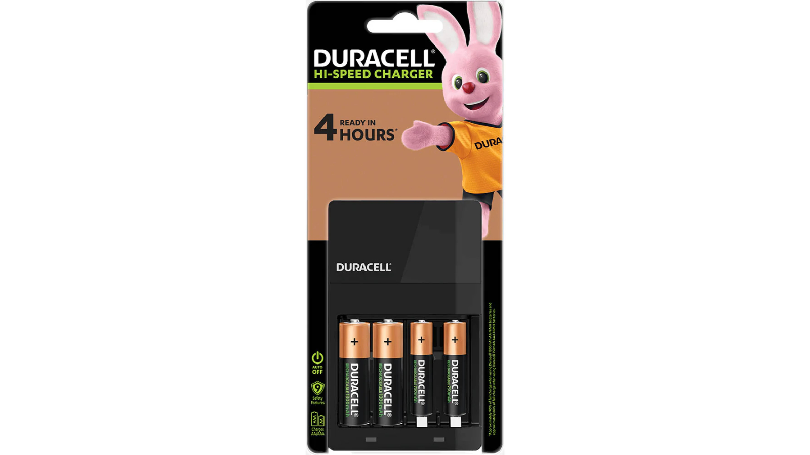 Duracell Rechargeable Batteries Included AA/AAA Charger