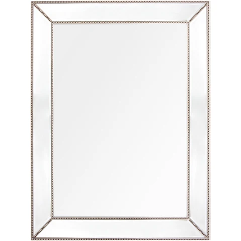 Cafe Lighting & Living Zeta Wall Mirror - Large Antique Silver