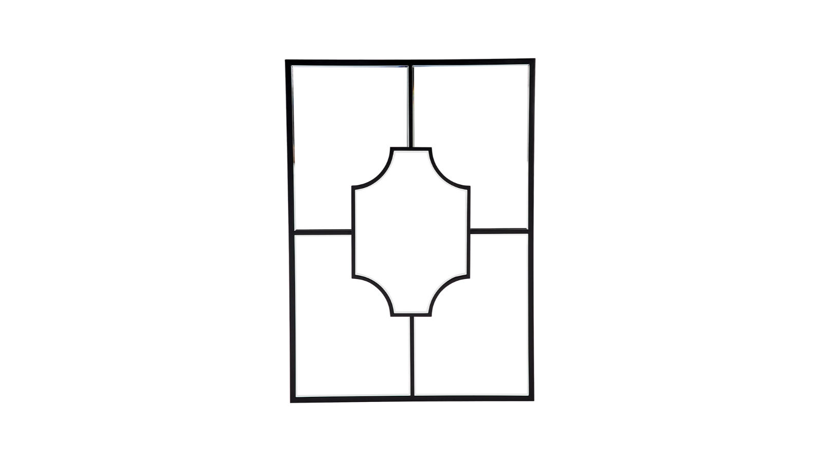Cafe Lighting & Living Boyd Wall Mirror - Black